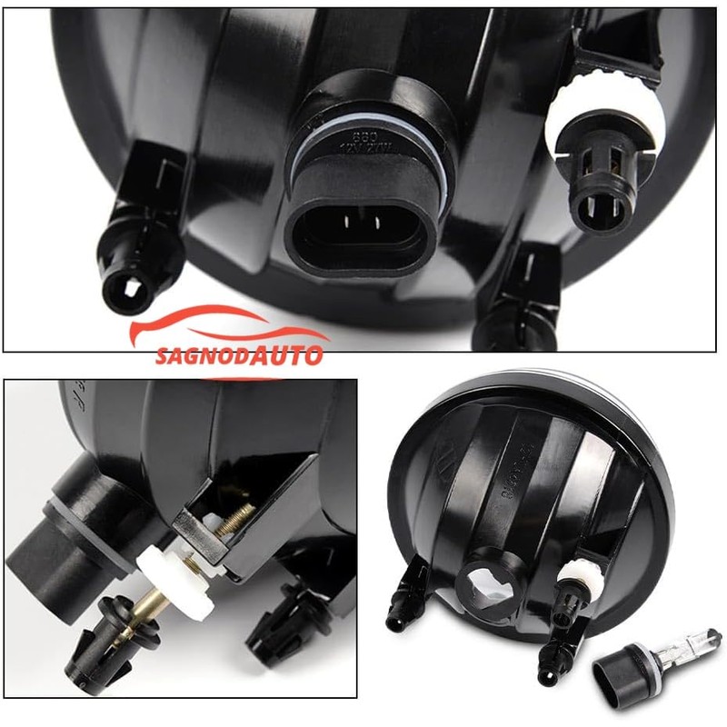 Sagnod Auto Fog Lights Set Compatible with 2007-2013 GMC Sierra