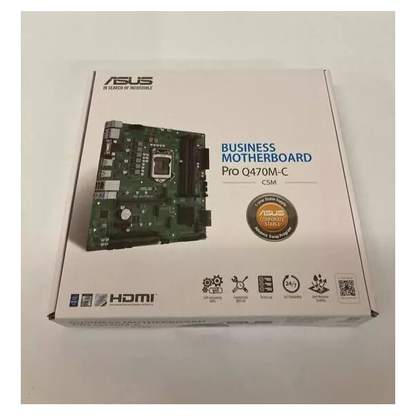 Intel New in box Asus Pro Q470M-C/CSM Intel-based motherboard LGA1200