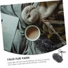 jojofuny Faux Fur Chunky Yarn for Crocheting and Knitting Durable