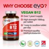 Vitamin B12 1000mcg Methylcobalamin | 400 Vegan Tablets | Reduction
