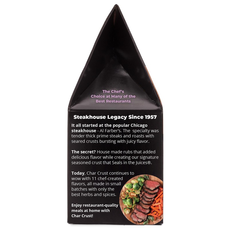 Char Crust Dry-Rub Seasonings Roasted Garlic Peppercorn | All-in-one seasonings