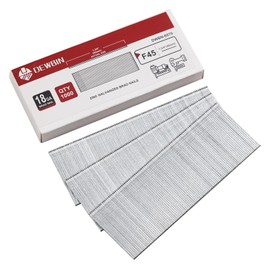 DEWBIN 18 Gauge Brad Nails, 1000 Counts 1-3/4-inch 18 GA Brad Nails, Galvanized Nails for Nail Gun, Finishing Nail Gun Nails for Pneumatic, Electric Brad Nailer Gun
