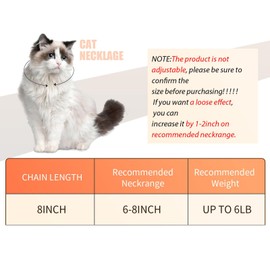 Cat Collar Diamond Chain Glitter Collar Walking Metal with Secure Buckle Cat Pet Necklace with Paw Charm Bell Link Cuban Jewelry Accessories(8 Inch,Silver)