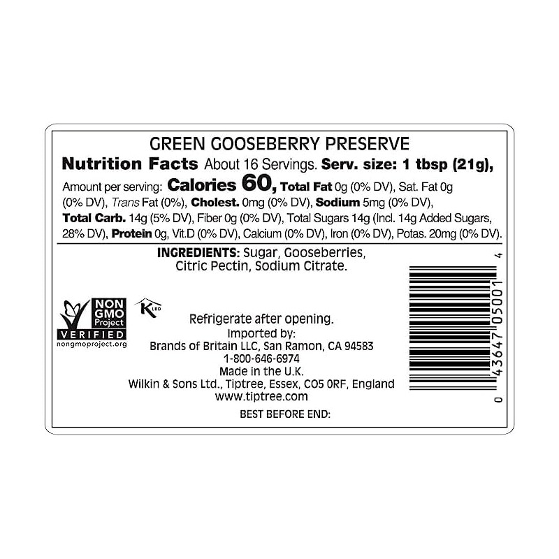 (2 Pack) - Tiptree - Green Gooseberry Conserve | 340g