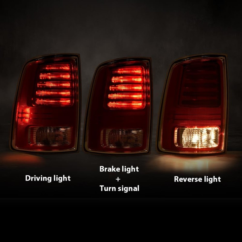 ALLGOOD LED Tail Lights Assembly Compatible with Dodge Ram 1500