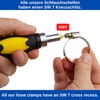 Hose Clamps with Worm Drive, Pack of 8, Clamping Range