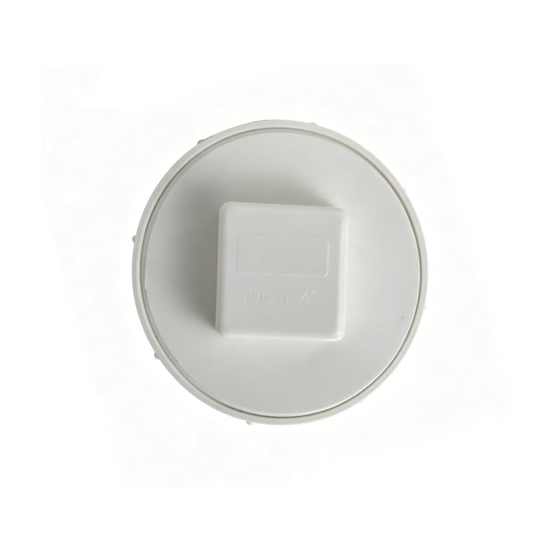 4" PVC Sewer Cleanout Cap with Plug