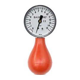 Baseline 12-0292 Dynamometer, Pneumatic Squeeze Bulb 15 PSI Capacity, No Reset