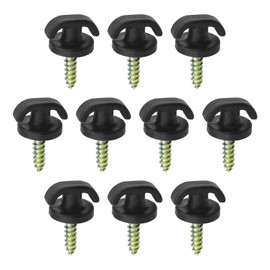 VGOL 10pcs Car Trunk Hooks Car Vertical Luggage Hook Car Cargo Net Hook Car Boot Hooks for Car Seat Backs Rear Cargo Trunk Storage Organizer Net, Black