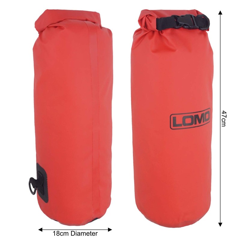 Lomo 12L Barrel Rolltop Dry Bag with Shoulder Strap -
