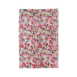 RIFLE PAPER CO. Fleece Blanket | Cozy Up in This Soft Screen Printed Floral Decorative Throw for a Layer of Warmth, 100% Polyester (80" W X 50" L), Garden Party