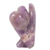 Faux Crystal Angel Figurine Carved Peace Healing Pocket Angel Statue