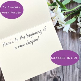 Whitman and Daughter Sloth Retirement Card for Men or Women (7X5 Inch, Message Inside) beach themed coworker leaving card or retirement party card for a retiree - 719