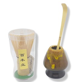 MiHaruTsu Chasen Chasen Tea Spoon, 100-Piece Chasen Set, Chasen Restoration, Chasen Restoration (Yellow Brown)