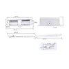 Automatic Door Closer Punch Free Adjustable 180 Degrees Automatic Closing