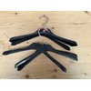 Children's Plastic Clothes Hangers 32 cm Black Set of 12