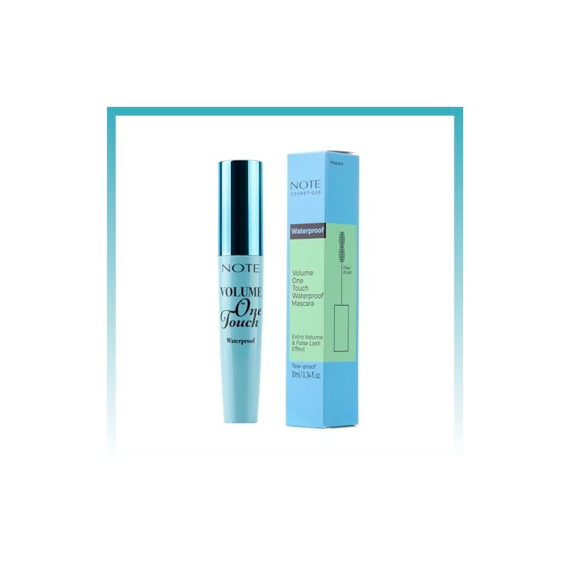 Volume One Touch Waterproof Mascara - 01 Black by Note