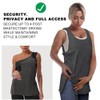 Mastectomy Recovery Tank Top with Drain Pockets Unisex Post Shoulder