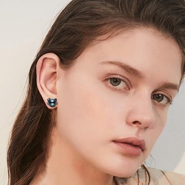 Katze Ohrringe 925 Sterling Silber Schwarz Perlen Ohrstecker Schwarz Katze Schmuck Geschenk für Frauen Damen