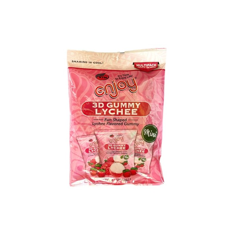 Enjoy Hawaii 3D Fun Shaped Mini Lychee Gummy Multipack