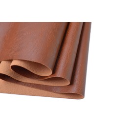 Wento Thick Faux Leather Fabric Soft Skin Grain PU Leather for Furniture Cover Reupholster Sofa Chairs Cushions Vinyl Upholstery (1 Yard, Cinnamon Brown)