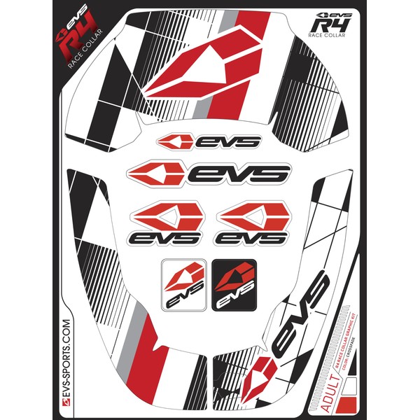 EVS Sports - R4G-CRD-Y R4 Graphic Kit (Crossfade Red, Youth)