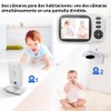 JESWO Monitor Bebé 3.2 Pulgadas, Vigilabebés con Cámara, Monitor de