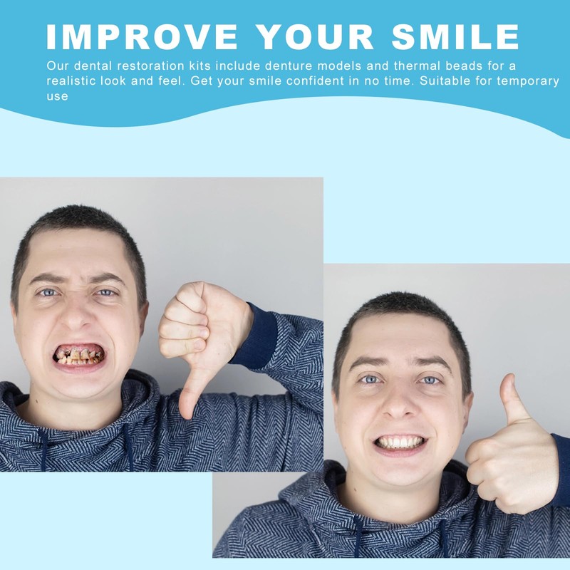 TTKBHHQ-Dental Temporary Crown Veneers Tooth Cap Crown Veneers,for Front Back