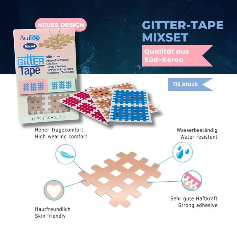 AcuTop Grid Tapes - Targeted and Gentle Support According to