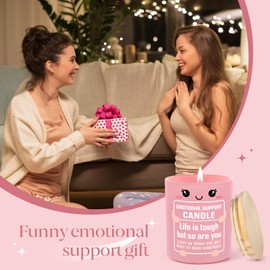 IDELTIME Funny Emotional Support Candle, Cheer Up Gifts for Women, Friends