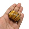 Tiger Eye Crystal Palm Stone