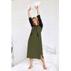 Ekouaer Nightgowns for Women Cotton Nightgown Long Sleeve Hooded Night