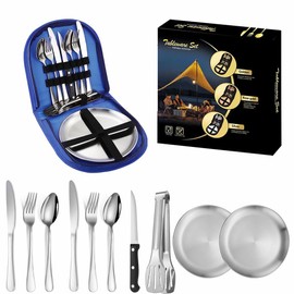 Hawk Zing Multi-functional Equipment Set, Camping Cooking Utensil Set, Compact, Storage, Stainless Steel, For Barbecues, Families, Groups, Solo Camping, BBQs, Compact, Cookware, Portable, Convenient,