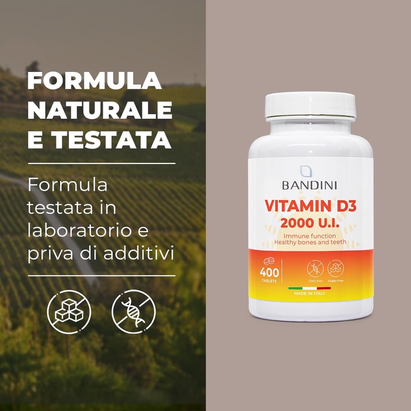 Bandini® Vitamin D 2000 IU - High Strength Vitamin D3