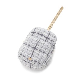 Gelato Pique PWGB245654 Women's Plaid Square Pouch, BLU Free Size
