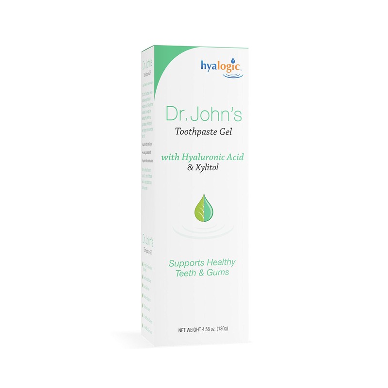 Hyalogic Fluoride Free Toothpaste: Dr. John’s Natural Toothpaste w/ Hyaluronic
