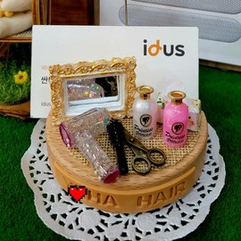 Hair shop beauty salon miniature business card holder - English uppercase and lowercase letters only / 헤어샵 미용실 미니어처 명함꽂이 - 영문 대.소문자만 가능
