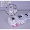 7 Day Pill Dispenser Tablet Box Organiser. 1 Compartment per