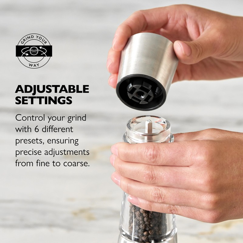 Cole & Mason Derwent Pepper Mill - Refillable Pepper Grinder