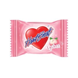 Heartbeat Lychee Flavor Heart Shaped Hard Candy, (100 Counts), 10.58 Oz