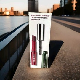 Clinique NEW Clinique Cult Classics On The Go 2 PIECE Set: Black Honey Lipstick & Mascara