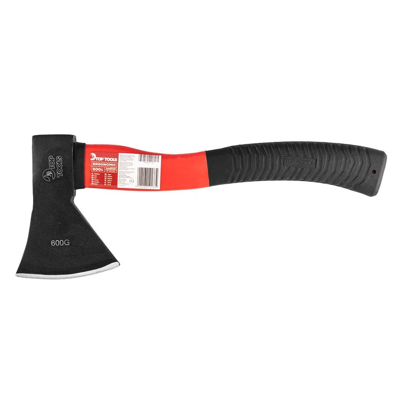 TOP TOOLS Steel Axe with Fibreglass Handle 600-800-1000-1250 g Fibreglass