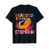 Bearded Dragon Stepmom Floral Bearded Dragon Bow Tie Lover T-Shirt