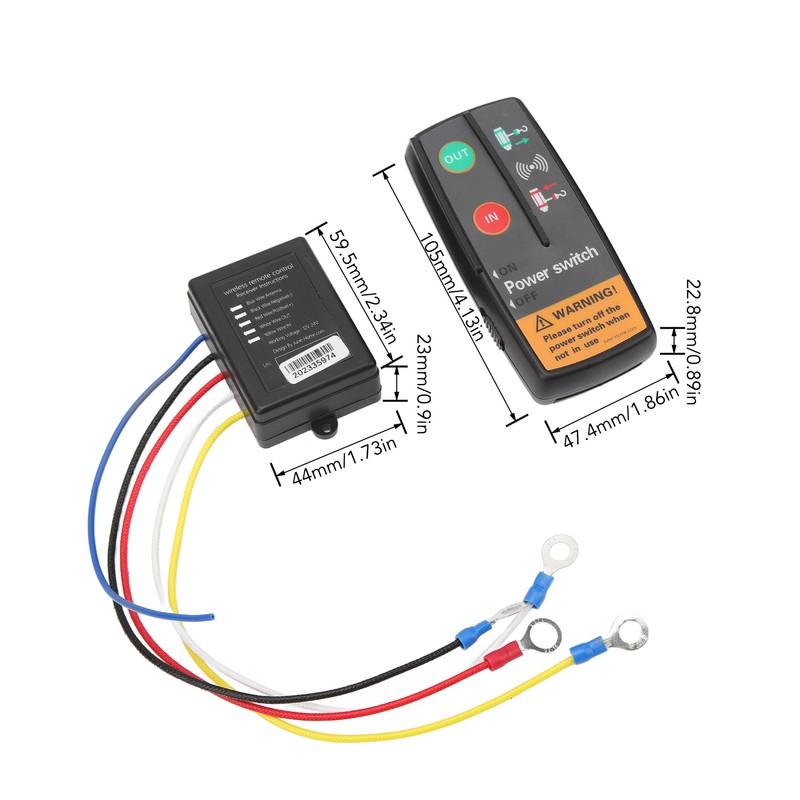 Wireless Winch Remote Control Kit 12V 24V Fast Response 50