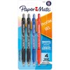 Paper Mate Gel Pen, Profile Retractable Pen, 0.7mm, Assorted, 4