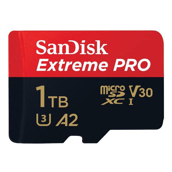 SanDisk MicroSDXC UHS-I Card 1TB Extreme PRO Ultra High Speed Type (Read Up to 200MB/s / Write Up to 140MB/s) SanDisk Extreme Pro SDSQXCD-1T00-GN6MA International Packaging