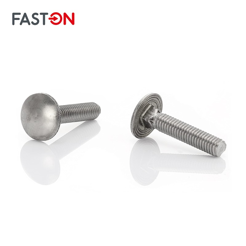 FASTON® Round-Head Carriage Bolts M6 x 40 mm Stainless Steel