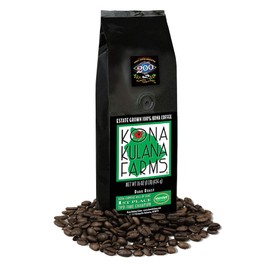 Kona Coffee Whole Bean – Bold Hawaiian Kona Coffee Beans, Fresh Roasted Whole Bean for Drip, French Press, Espresso, Dark Roast with Aromatic Notes, Kona Kulana Farms 16 Ounce