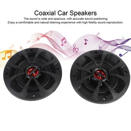 Greensen 4-Zoll-Coaxial-Autolautsprecher, 80W 4Ω High-Fidelity-Sound mit Synthetischer Gummi-Umrandung für Verstärkten Bass und Dynamische Reichweite