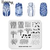 Rolabling Nail Stamping Plate Nature Fox Cute Stamp Plate for